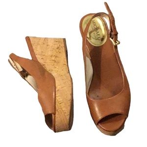 Brown Michael kore wedges